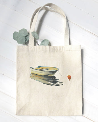 Rowboat on Still Water - Canvas Tote Bag