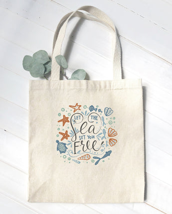 Let the Sea Set You Free - Canvas Tote Bag