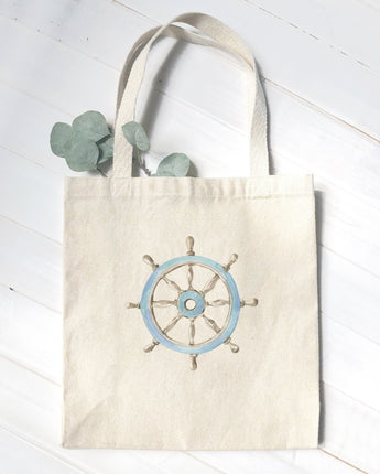 Ship Wheel - Canvas Tote Bag