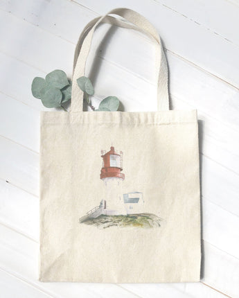 Watercolor Lighthouse - Canvas Tote Bag