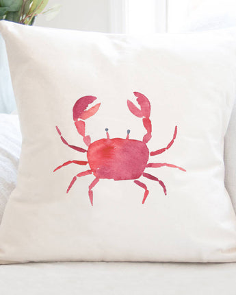 Red Crab - Square Canvas Pillow