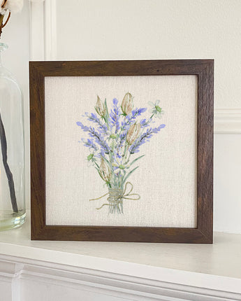 Lavender Bouquet - Framed Sign
