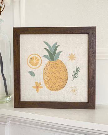 Summer Pineapple - Framed Sign