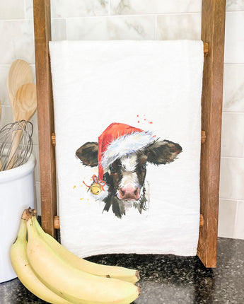 Christmas Cow - Cotton Tea Towel