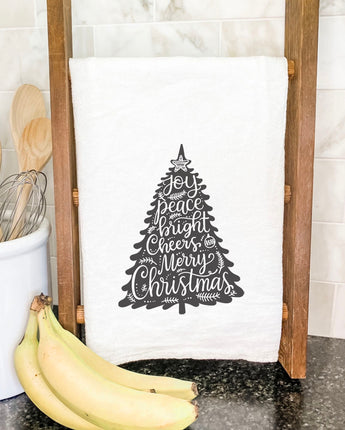 Joy Christmas Tree - Cotton Tea Towel