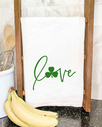 Love with Shamrock Accent - Cotton Tea Towel