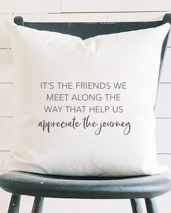 Friends We Meet - Square Canvas Pillow