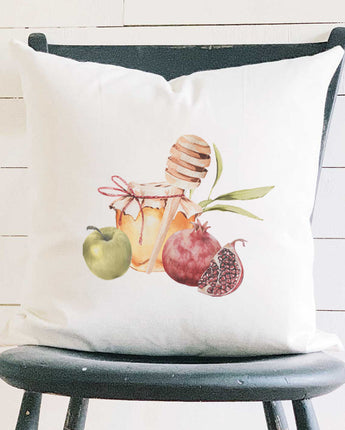 Honey and Fruit - Square Canvas Pillow