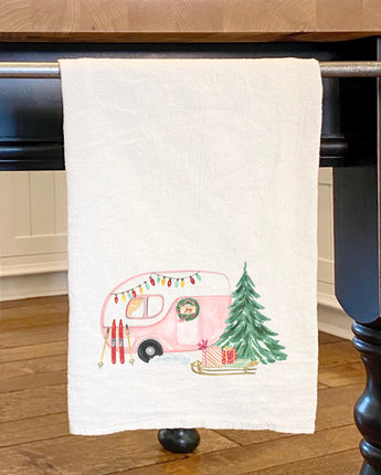 Christmas Camper - Cotton Tea Towel