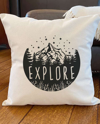 Explore - Square Canvas Pillow