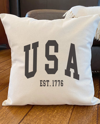 USA est 1776 - Square Canvas Pillow