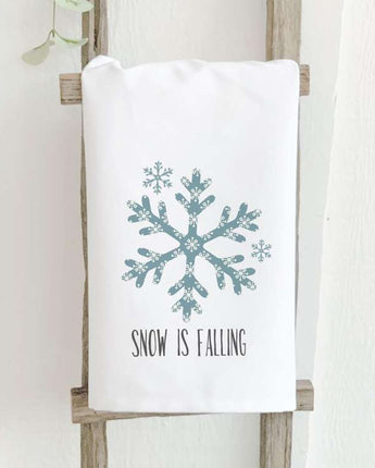 Snowflake, Snow is Falling - Cotton Tea Towel