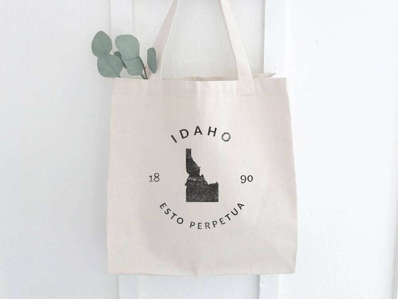 State Badge and Motto - Canvas Tote Bag
