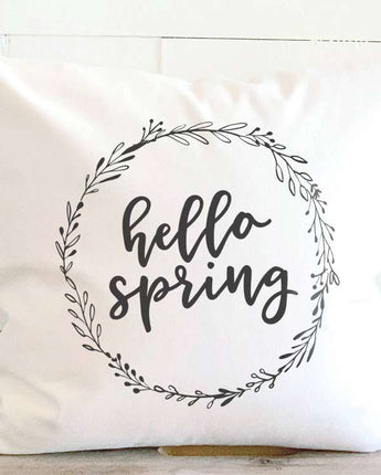 Hello Spring - Square Canvas Pillow