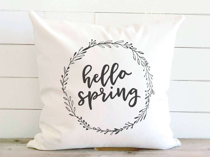 Hello Spring - Square Canvas Pillow