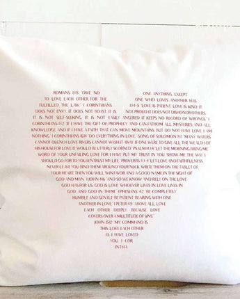 Heart Verses - Square Canvas Pillow
