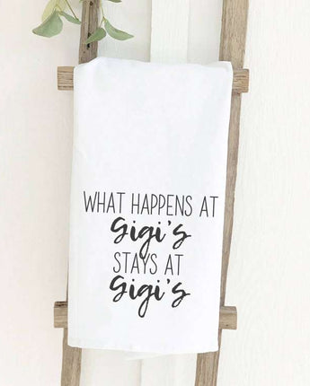 What Happens at Gigi's - Cotton Tea Towel