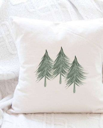 Three Trees - Square Canvas Pillow