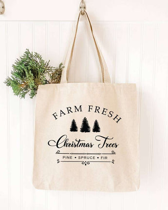 Farm Fresh Christmas Trees - Canvas Tote Bag