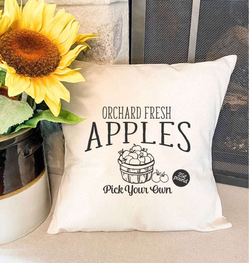 Orchard Fresh Apples - Square Canvas Pillow