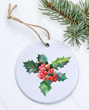 Holly and Berries - Ornament