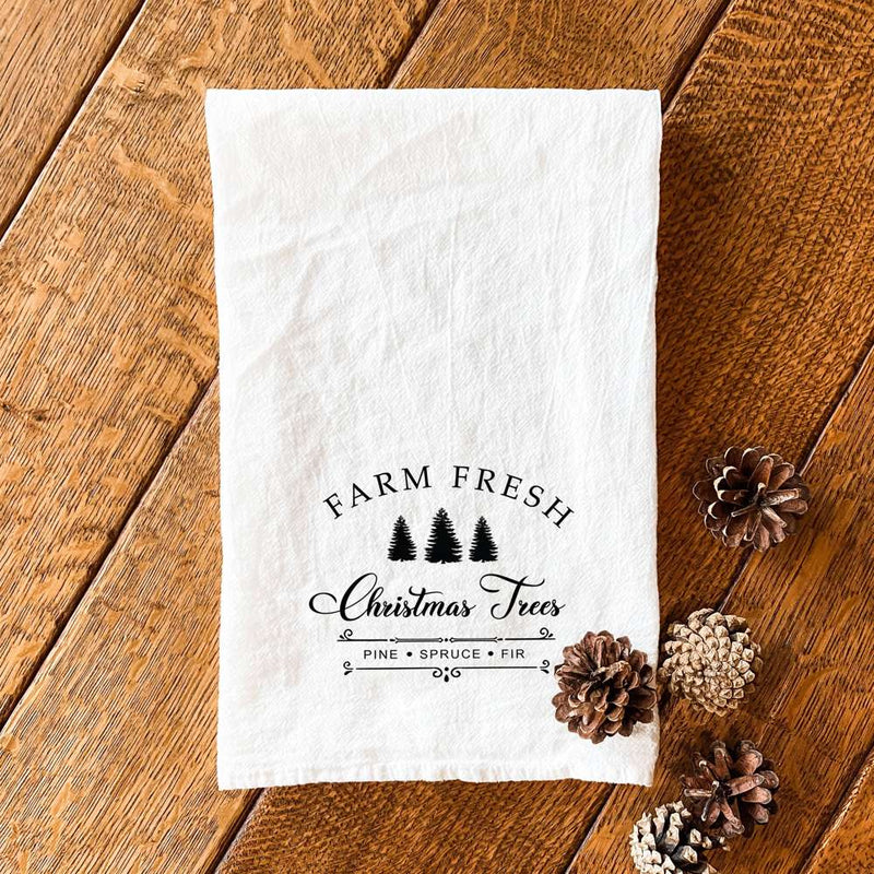 Farm Fresh Christmas Trees - Cotton Tea Towel