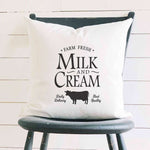 Milk and Cream - Square Canvas Pillow