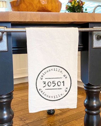 Postmark Stamp City/State/Zip - Cotton Tea Towel
