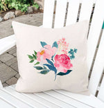 Peonies - Square Canvas Pillow