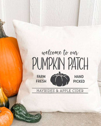 Pumpkin Patch - Square Canvas Pillow