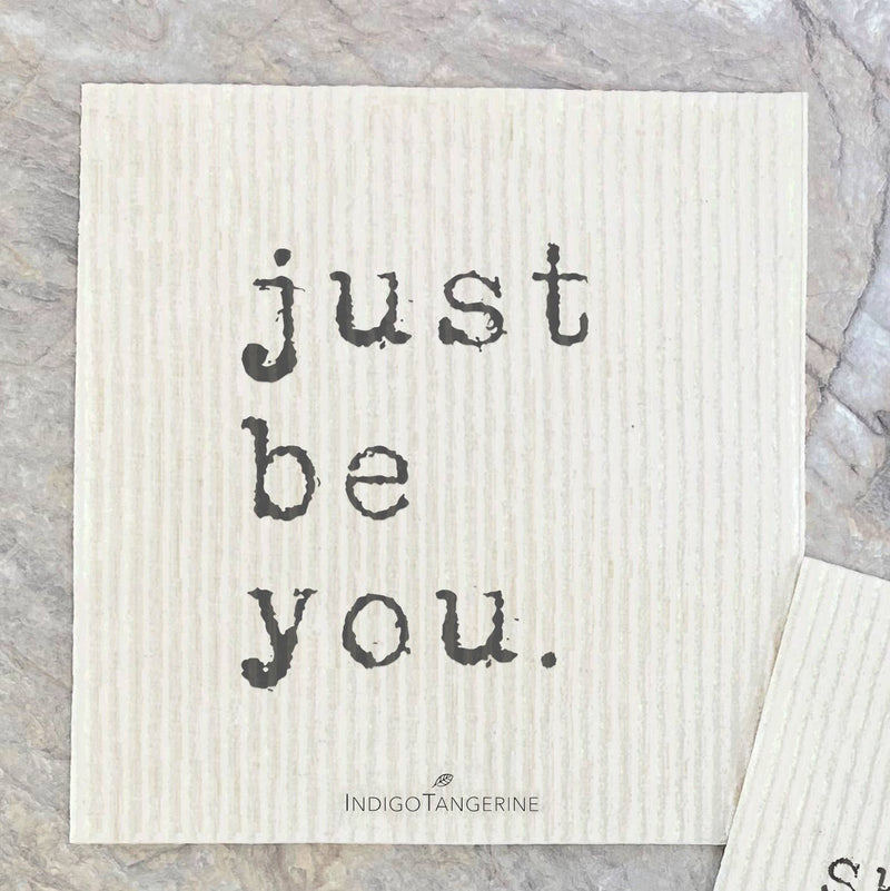 Just Be You, She Believed 2 pk - Swedish Dish Cloth