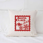 Santa Claus Stamp - Square Canvas Pillow