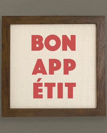 Bon Appetit - Framed Sign