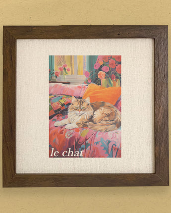 Le Chat (The Cat) - Framed Sign