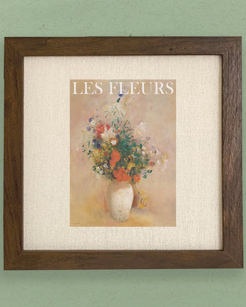 Les Fleurs (The Flowers) - Framed Sign