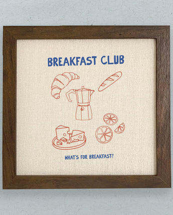 Breakfast Club - Framed Sign