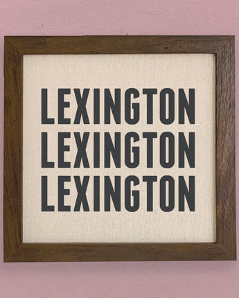 Simple Repeats - Custom Framed Sign