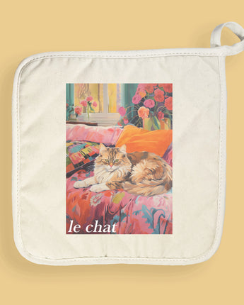 Le Chat (The Cat) - Cotton Pot Holder