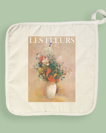 Les Fleurs (The Flowers) - Cotton Pot Holder