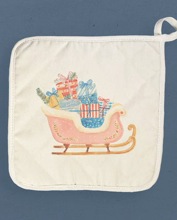 Sleigh Rosé - Customizable Cotton Pot Holder