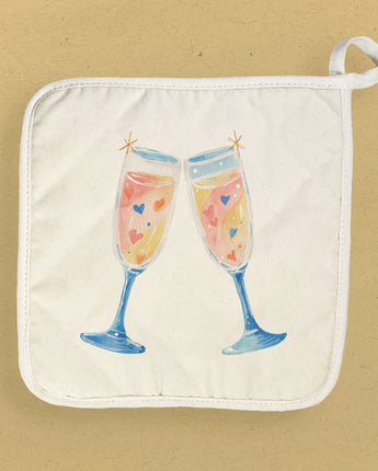 Sparkling Cheers - Customizable Cotton Pot Holder
