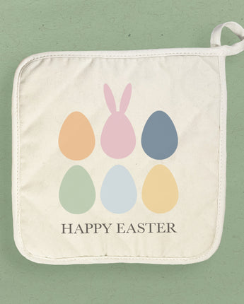 Happy Easter Eggs - Cotton Pot Holder