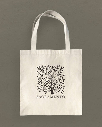 Tree with City - Canvas Tote Bag