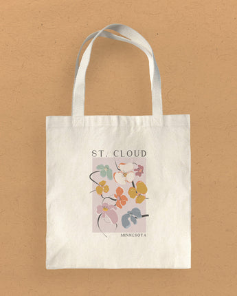 Floral Poster City State - Canvas Tote Bag