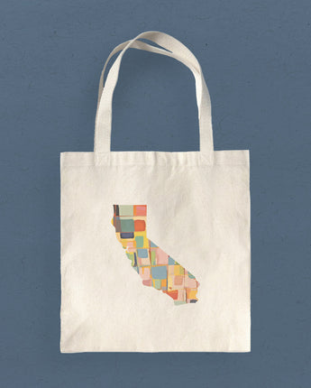 Abstract Painted States - Canvas Tote Bag