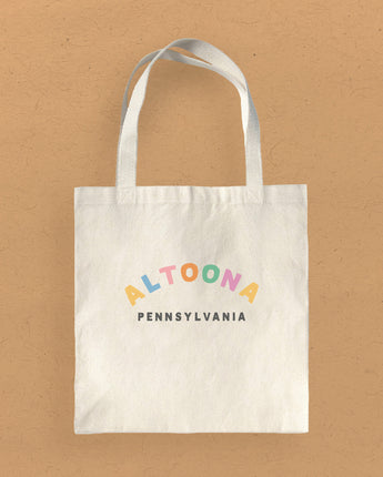 Colorful City/State Custom - Canvas Tote Bag