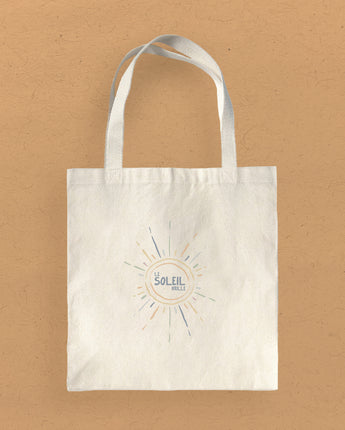 Le Soleil Brille (The Sun is Shining) - Canvas Tote Bag