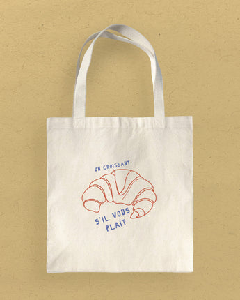 Un Croissant - Canvas Tote Bag