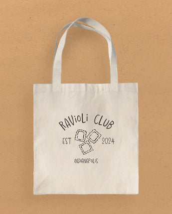 Ravioli Club - Custom Canvas Tote Bag