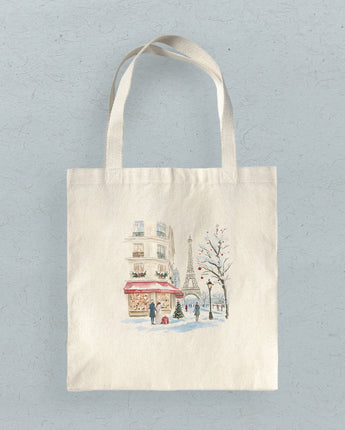 Christmas Present Paris - Canvas Tote Bag